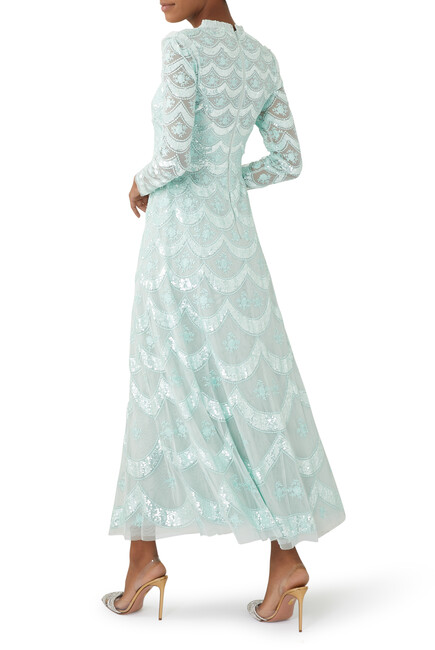 Fifi Long Sleeve Ankle Gown